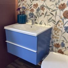 Шкаф с мивка за баня Idea Blu с чекмеджета 