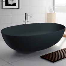 Shell M+ 160 Black Lava Free-Standing Bathtub