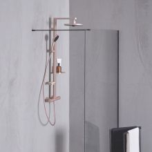 ALU+ Rosé Thermostatic Shower System