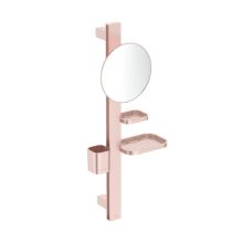 Стенен комбиниран аксесоар за баня ALU+ Beauty Bar S Rosé