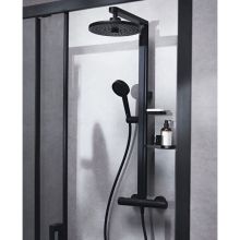 ПРОМО душ-система термостатична ALU+ Black Silk 