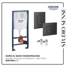 Grohe Rapid SL Skate Cosmopolitan Concealed WC Element