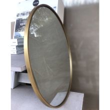 VALO Gold Round Framed LED Mirror