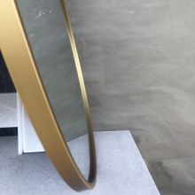 VALO Gold Round Framed LED Mirror
