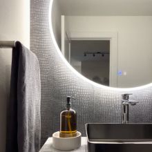 LED огледало за баня къргло Freestyle Paris Dry Touch с нагревател 
