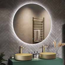 LED огледало за баня къргло Backlight Paris Touch CCT 