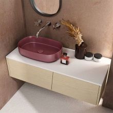 Infinity 55 Maroon Red Sit-on Basin