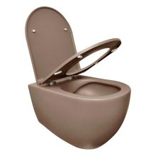 Конзолна кафява тоалетна чиния Infinity 53 Rimless 