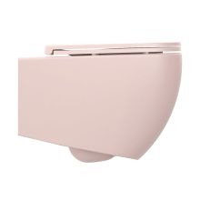 Конзолна розова тоалетна чиния Infinity 53 Rimless 