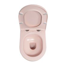 Конзолна розова тоалетна чиния Infinity 53 Rimless 