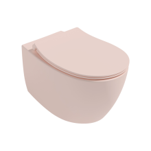 Конзолна розова тоалетна чиния Sentimenti 53 Rimless