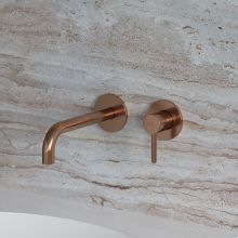 Y 190 Brushed Copper Single Lever Concealed Mixer