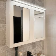 Ретро шкаф за баня с огледало Bottega
