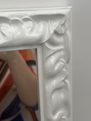 Огледало Shabby с красива бяла ретро рамка 