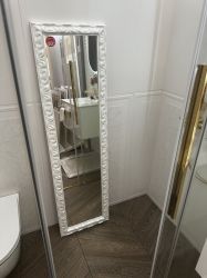 Огледало Shabby с красива бяла ретро рамка 