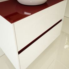 PVC шкаф с мивка за баня Vetri с чекмеджета 