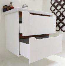 PVC шкаф с мивка за баня Versa с вратички или чекмеджета 